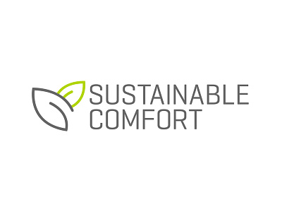 Sustainable Comfort design identity logo trademark