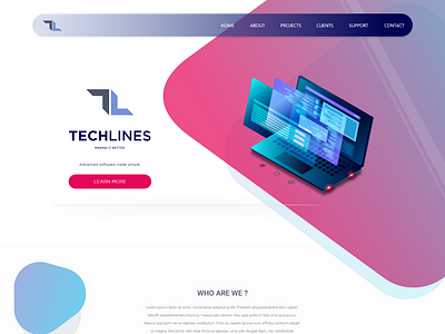 TL Landing Page concept