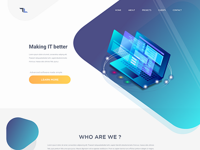 TL landing page concept