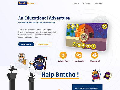 Zarda Landing page