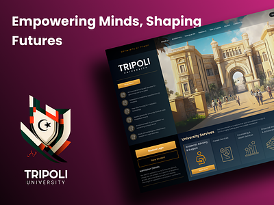 University of Tripoli website Design design illustration libya logo tripoli ui ux web web design