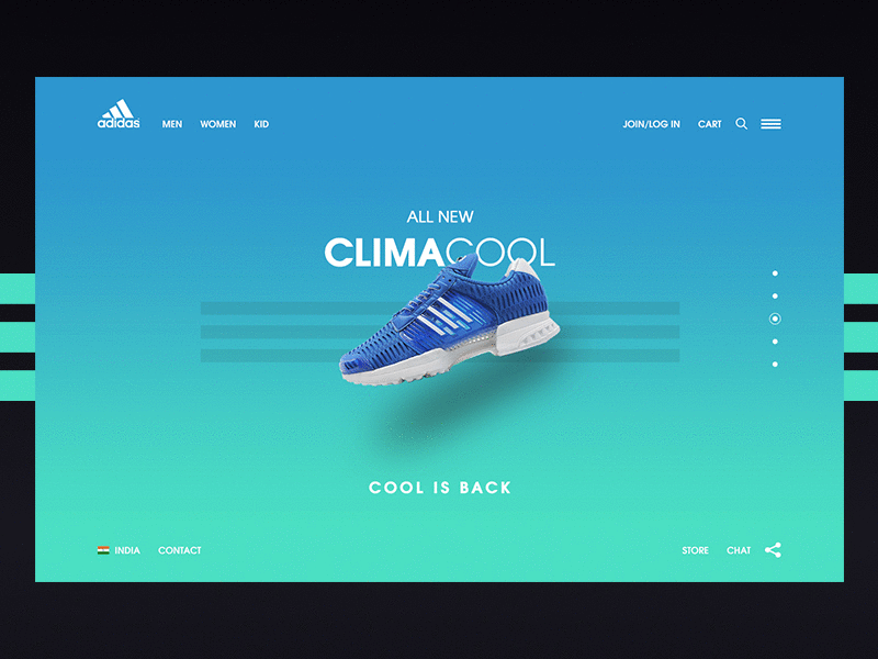 adidas adidas brand interaction interface sports ui ux web website