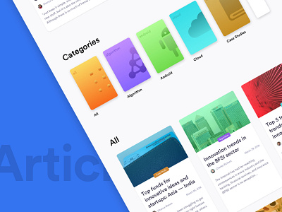 Article Page article blog design gradient popular trending ui ux