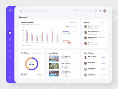 Property Management apps design clean design dashboard design property management user interface design userinterface webapplication