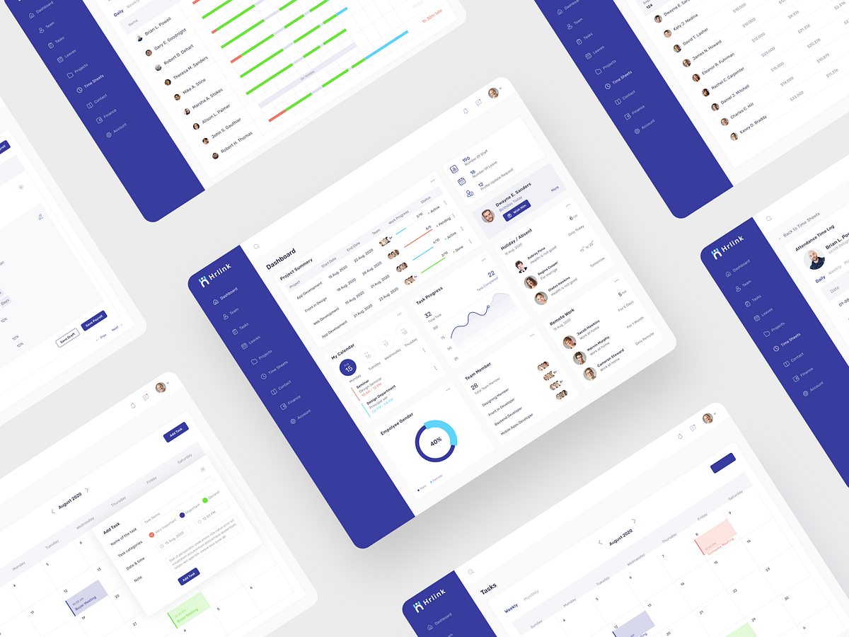 Hrlink HR Management Software by Shahin🚀 for Respogrid on Dribbble