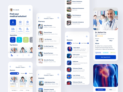 Doctor Apps Exploration by Happy Tri Milliarta on Dribbble