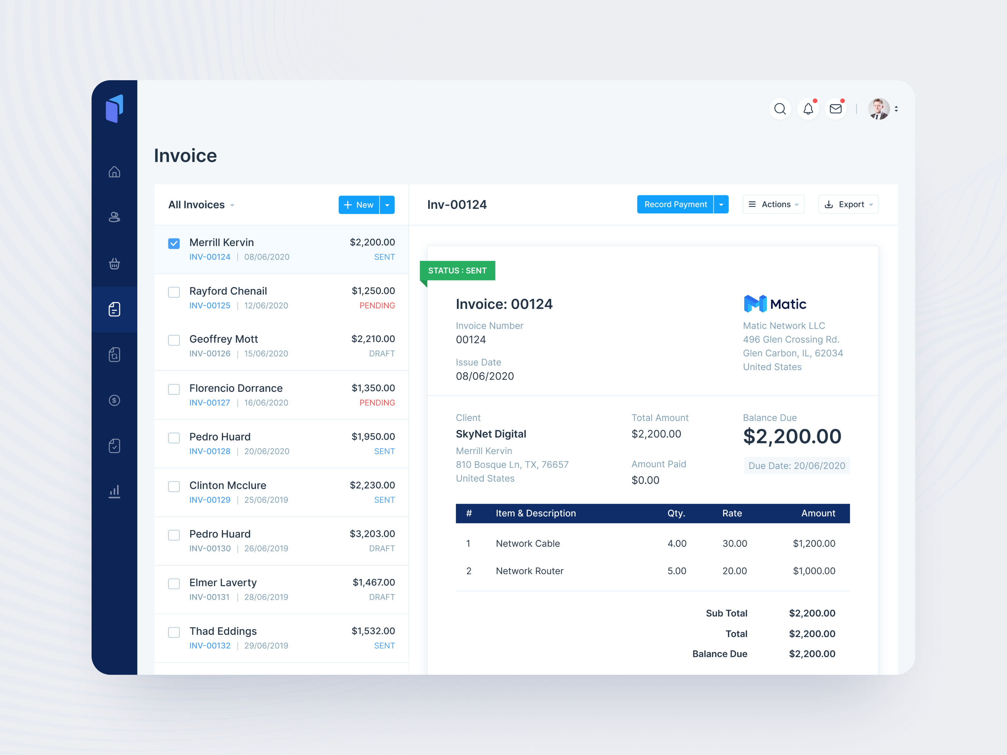 Dribbble InvoPay Invoice Management System Invoice Png By Shahin Srowar