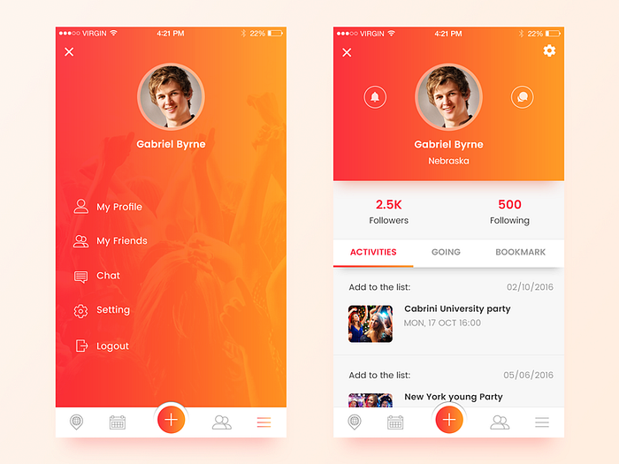 Festa Event Apps - Profile by Shahin Srowar🚀 on Dribbble