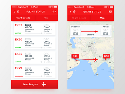 Emirates Air Re-design apps emirates travel