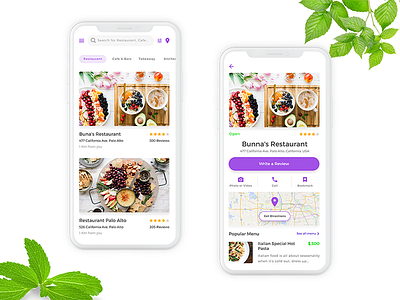 Day 35 Restaurant cart interface mobile mobile app onboarding product restaurant shop shopping tour ux design