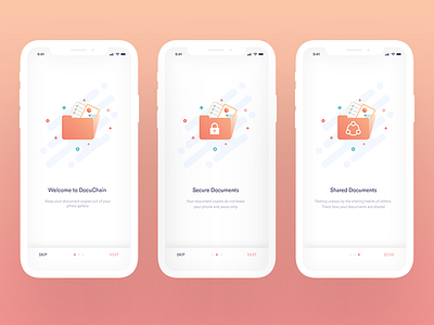 Walk-through design exploration app clean design flat icon illustration ios pattern walkthrough user interface