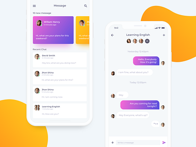 Message Screen Exploration by Shahin Srowar🚀 on Dribbble