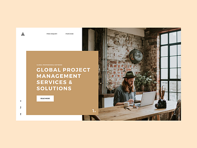 Website Header for Project Management company