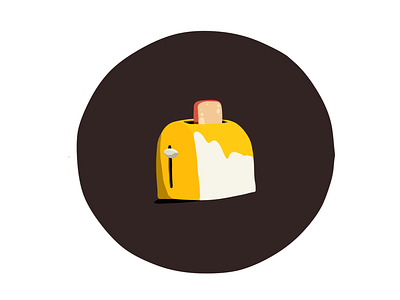 Mr Toster affinity art bread food illustration logo vector