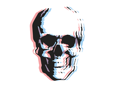 3D Skull art direction design illustration logo vector vector illustration