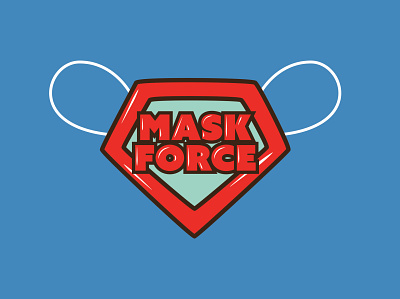 Mask Force art design fun graphic design illustrator kids art