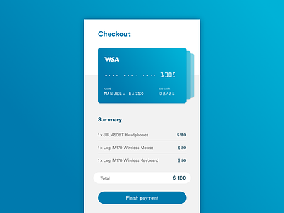 Credit card Checkout /// Daily UI 002 checkout credit card dailyui payment