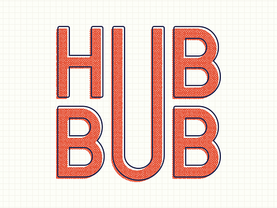 Logo for the rebrand of HubBub coffee branding coffee identity logo