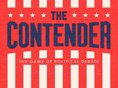 The Contender Logotype america cards games politics