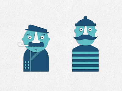 Salty Sea Captains captain character illustration
