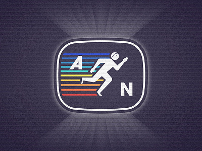 Action News Mark icon logo rainbow