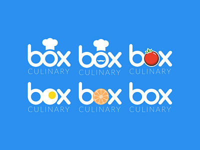 Evolution of Box Culinary Team Logo box egg evolution food fruit hat logo orange process simple
