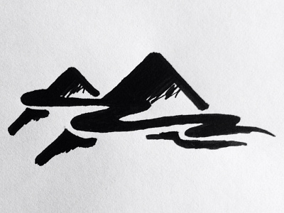 Smokey Mountains Sketch logo mountains sketch smokey