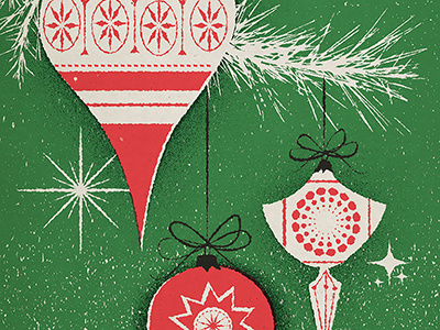 Vintage Inspired Christmas christmas illustrator noise retro texture vintage