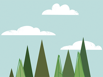 Tree tops adobe brochure clouds design illustrator stetson comma chris tree tops trees