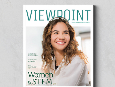 PLNU Viewpoint Cover Design college cover design editorial design layout logo medical school science student typography university