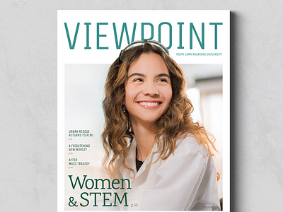 PLNU Viewpoint Cover Design college cover design editorial design layout logo medical school science student typography university