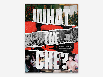 Che editorial illustration collage illustration magazine paper protest punk red revolution rip rock tear