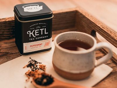 Photoshoot for KETL Tea Co. advertising black branding coffee imagery lifestyle mug packaging photography product shoot tea