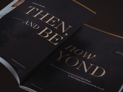 Then, now — and beyond. black covid editorial gatefold headline magazine opener portfolio print timeline typography
