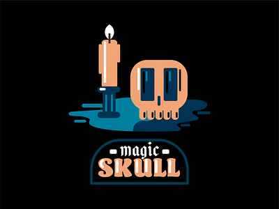 Magic Skull Rebound magic magic brand magic design magic wand rebound skull skull art vector vector art vector logo