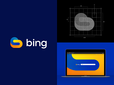 Bing Redesign badge brand branding creative design icon identity logo logodesign logofavs logoinspiration logolearn mark vector