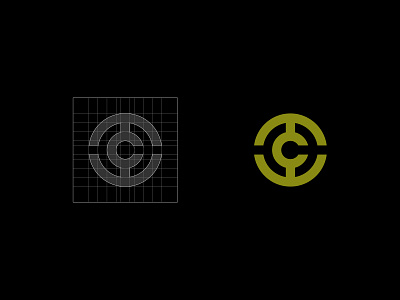 TimeCore badge branding c coin creative design grid hour icon identity logo mark symbol t tc time vector watch