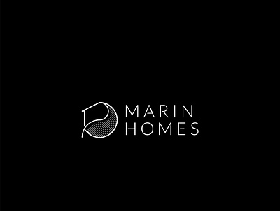 Marin Homes badge brand branding creative design grid home house icon identity interlocking leaf logo logodesign logofavs logoinspiration logolearn mark outdoor vector