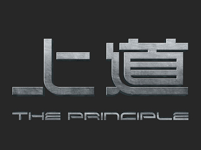The Principle Logo 上道 design film film poster font design logo 字体设计