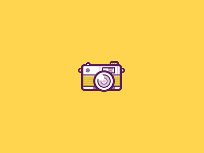 Camera Icon camera guireis icon illustration logo photographer photography yellow