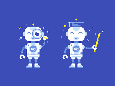 A Friendly Robot blue bot friendly help helpful mascot mockup robot teacher ui