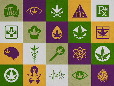 Medical Marijuana Icons graphic icon iconpack icons illustrator marijuana medical original vector weed