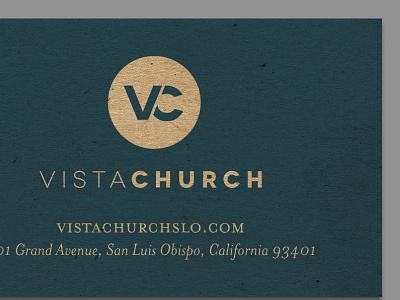 Vista Church Student Invitation Cards business card kraft natural paper