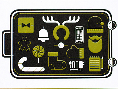 Designerdock X-Mas Card icon illustration vector