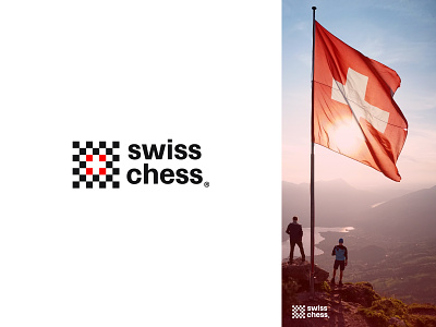 Swiss Chess ♟ adobe adobe illustrator brand and identity brand identity branding chess creative gaming graphic design illustration logo logo design logo inspiration logotype minimal logo smart mark swiss
