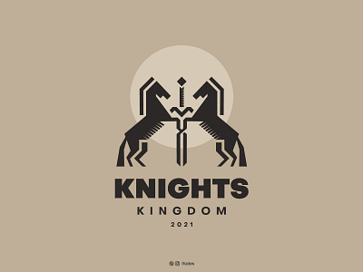 Knights Kingdom adobe adobe illustrator animal logo brand identity branding design horse logo icon knight logo logodesign logos logotype mark minimalist monogram sword typography vecotr vector