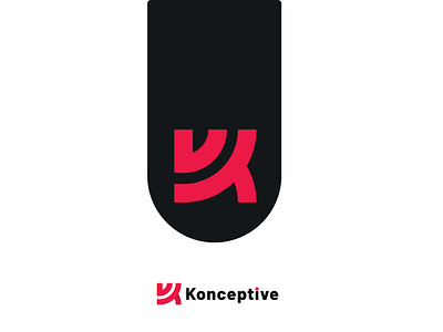 K O N C E P T I V E it industry k logo k mark lettermark minimal mobile design typography web design