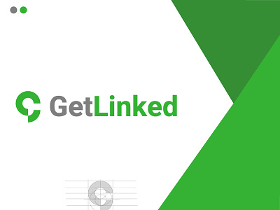 GetLinked business connection linked logo design minimal monogram logo transaction