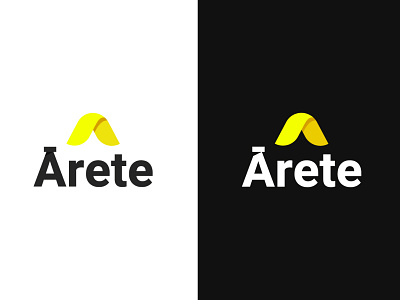 Arete abstract design abstract logo brand design brand identity construction construction logo development letter a lettermark logo logo design minimal minimalist logo wordmark