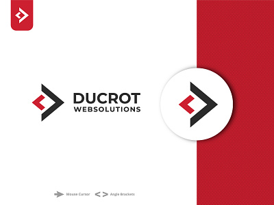 Ducrot Websolutions abstract logo application application design brackets brand design brand identity branding cursor desktop developer geometric grid logo identity logodesign logomark logotype mark modern logo web webdesign